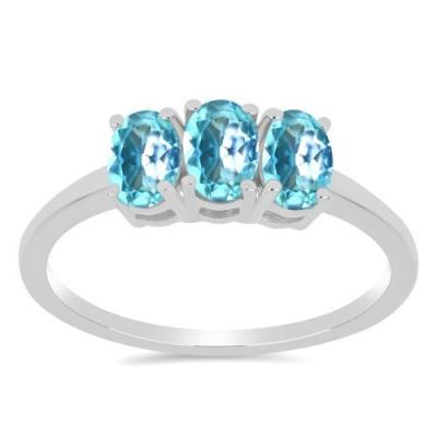 BUY 925 SILVER NATURAL SKY APATITE GEMSTONE RING 